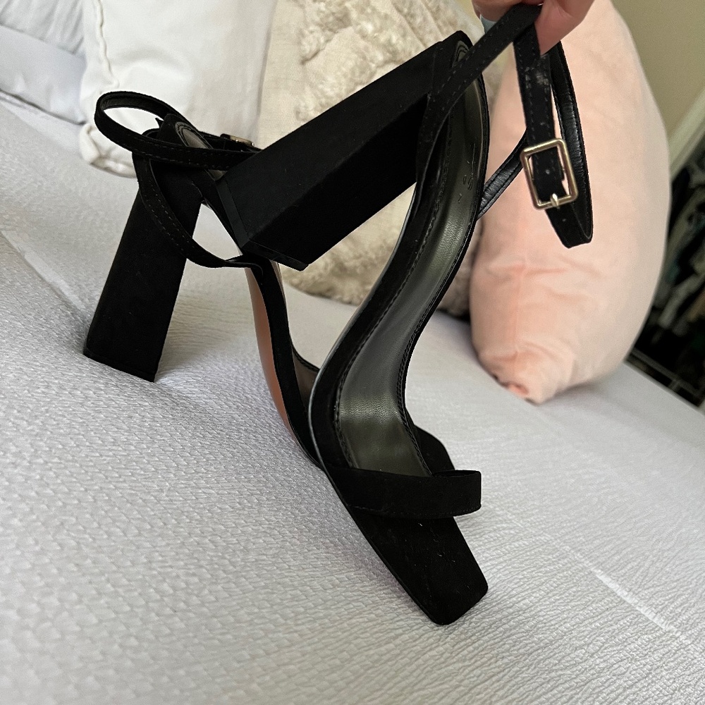 Black Block Heels